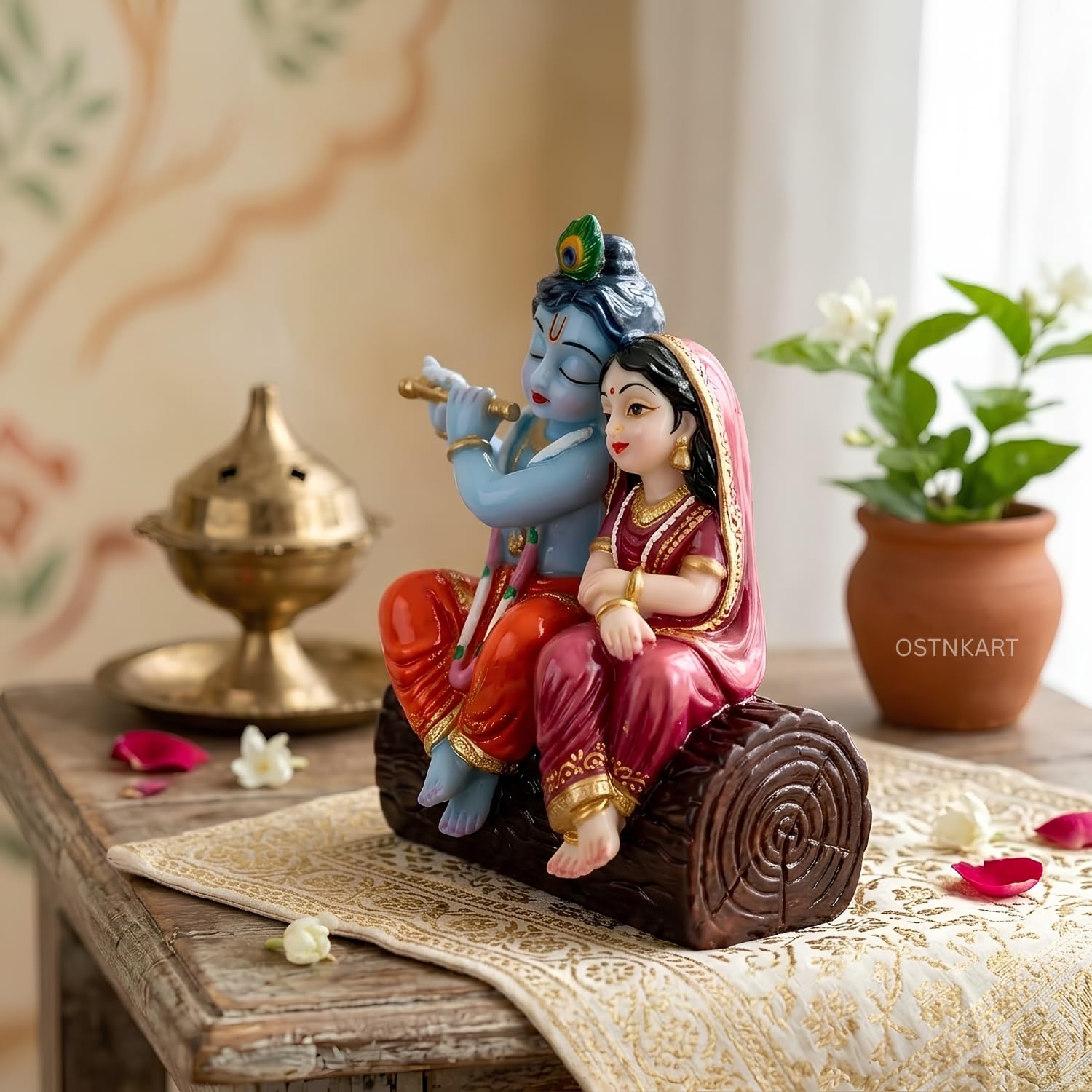 Radha Krishna Idol for Car Dashboard