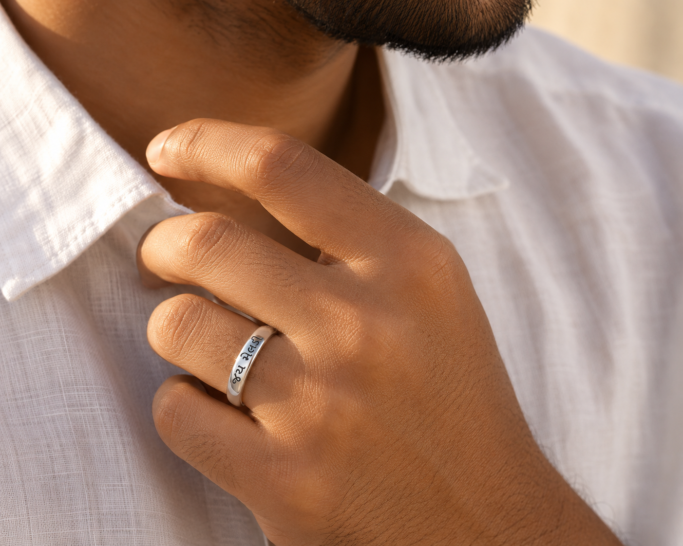 Jai Meldi 925 Sterling Silver Adjustable Ring